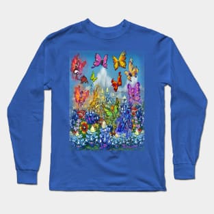 Wildflowers with Pixies Long Sleeve T-Shirt